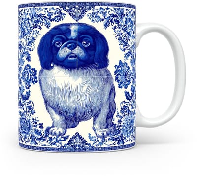 Mok Pekinees Beker voor koffie of tas voor thee, cadeau voor dierenliefhebbers, moeder, vader, collega, vriend, vriendin, kantoor, opa, oma, hond, kerst, sinterklaas, verjaardag