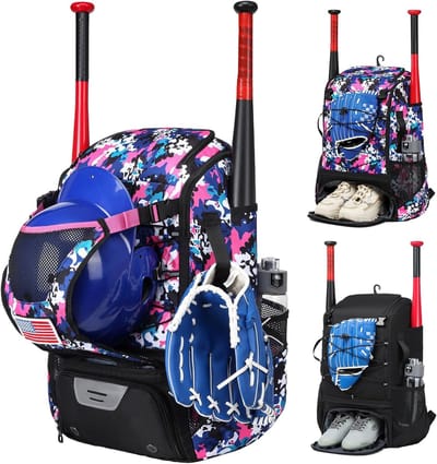 Sporttas - Sportrugzak - Sportuitrusting - Speciaal Schoenenvak - 29 Liter - Roze Camouflage