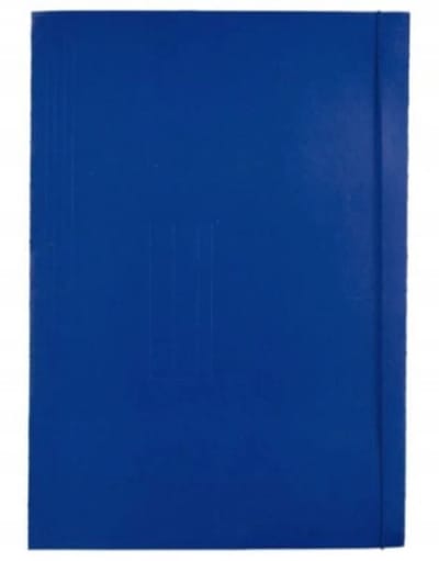Barbara Map A4 met Elastiek - Gelakt Marineblauw