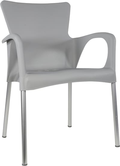 Lesliliving Stapelstoel Bella - Grijs