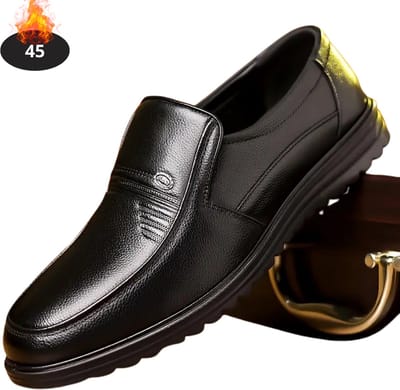 Livano Nette Schoenen Heren - Business Schoenen - Bruiloft - Kantoorschoenen - Loafers - Zwart - Maat 45