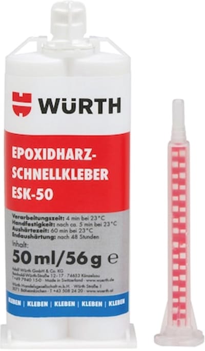 Wurth - Snelwerkende epoxyharslijm esk-50 - snelwerkende epoxyharslijm esk-50 x 3 st inhoud 50 ml