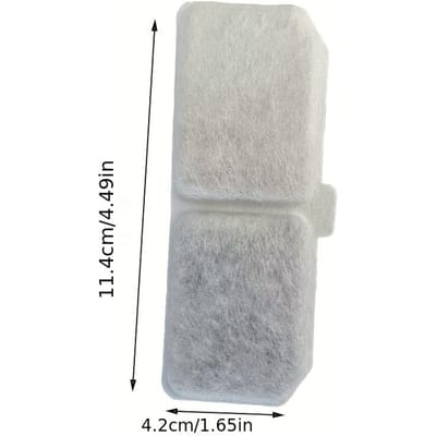 5 stuks Huisdier Waterdispenser Cartridge Actieve Kool Cartridge Dubbele Filtratie 5pcs white