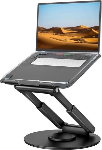 360 ° draaibare basis - Hoge hoogte verstelbare staande laptopstandaard - Gezonde houding bevorderen - Nekpijn verminderen
