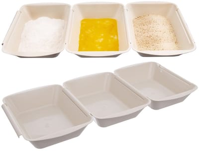 Orion - Set van 3 Bakcontainers - 1,5L - Beige - Stapelbaar - Geschikt voor Magnetron en Vaatwasser