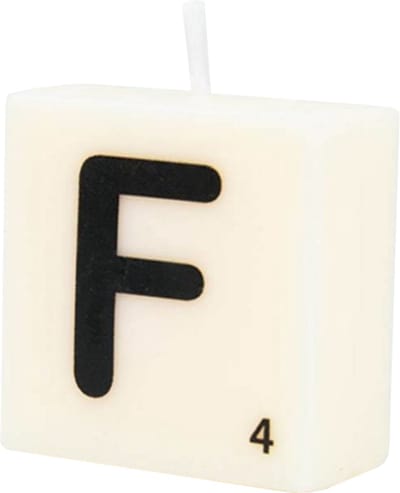 Letter Kaarsje - F