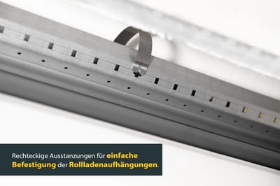 Schellenberg 86114 Verlenging van een rolluikas met maximaal 76 cm, achthoekige rolluikas 100 cm lengte, individueel inkortbaar, SW 40 Mini, verlengd