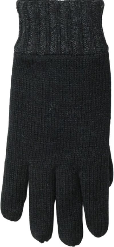 Handschoenen heren winter gebreid met zwarte voering