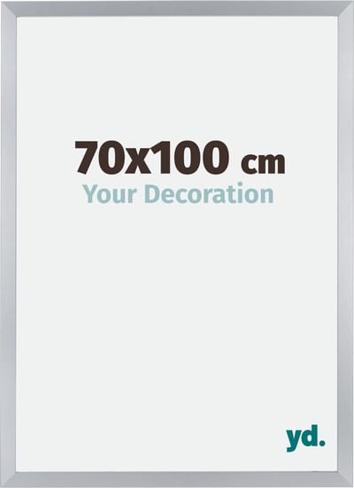 Your Decoration - Fotolijst 70x100 cm - MDF - Zilver Glans - Catania