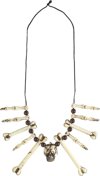 Ketting met botten en schedels