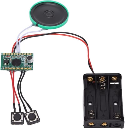 Recordeerbare Geluidsmodule voor Creatieve Projecten, Knopbediening voor Muziek en Geluid, Ideaal voor Wenskaarten en Cadeaus