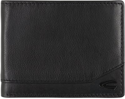 camel active Leren Portemonnee Stone Jeans Wallet Black Zwart