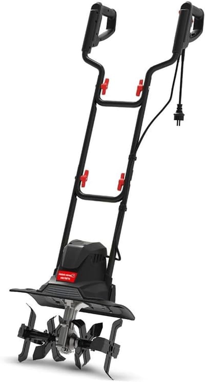 Elektrische motorhak - Tuinfrees - Bodem voorbereiden - Krachtig en licht - 36 cm werkbreedte - Zwart