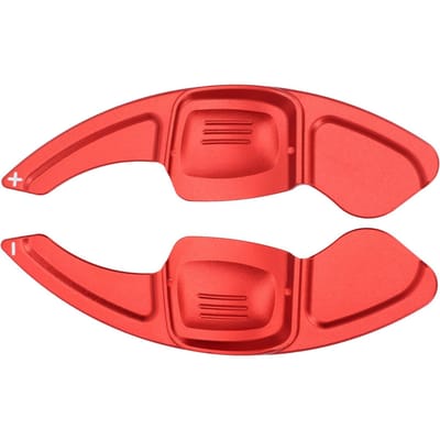 2 STUKS Stuurwiel Schakelpeddel Verlengstuk Sierlijst Cov Kort Aluminiumlegering Vervanging voor MK8 2022 en Lat red