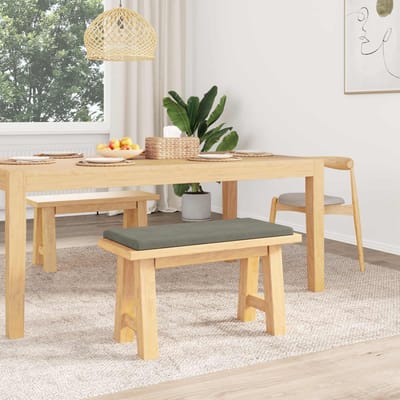 vidaXL - Bankkussen - corduroy - Lichtgrijs - Diepte - 35 - cm