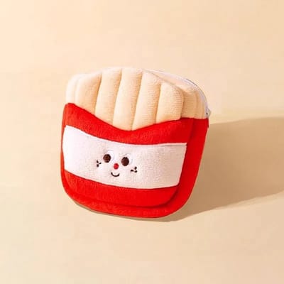 OLOEY Hondentuigje met rugzak- verstelbaar hondentuigje met rugzak voor kleine tot middelgrote honden- ademend anti-trekrugzak voor honden- ideaal voor reizen- wandelen en kamperen (S-hals [30-35 cm]- frietmodel)