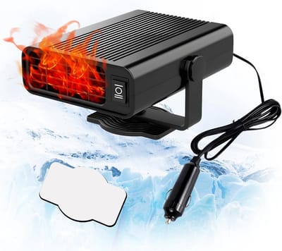 Ynkkvre -2-in-1 Auto Ventilator & Verwarming | Snel Ontdooien & Ontwasemen | 12V Elektrische Ruitverwarmer voor Winterritten