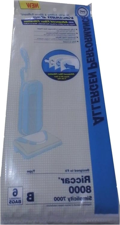 Stofzuigerzakken - Filterzakken - Allergenen Vangen - HEPA Filtratie - 6 stuks - Wit