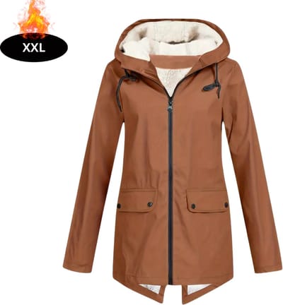 Livano Windjas Dames - Parka - Lente & Herfst - Jas - Volwassen - Windjack - Windbreaker - Outdoor - Aarde Geel - XXL