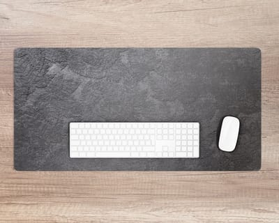 Coloray Bureau Onderlegger - Verbrande bladeren Computer Mat - 90 cm x 45 cm - Zwart Bureau Onderlegger - Bureau Pad - Bureau Mat - Bureaumat - Onderlegger Bureau