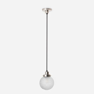 Hanglamp aan snoer Nouveau Romance Geëtst 20's Matnikkel - Art Deco Trade