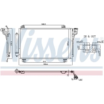 Condensator, airconditioning NISSENS 941246