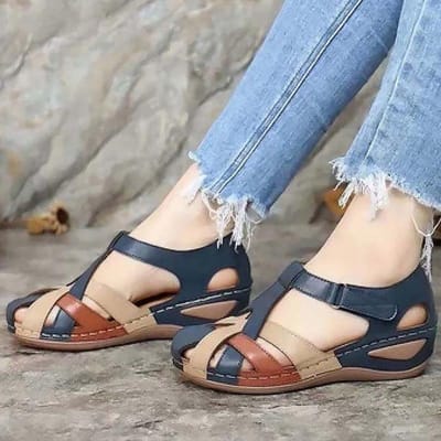 Damessandalen Zachte zomerschoenen voor dames Lage hakken Sandalen Zomer Elegante vrouw hakken Schoenen Lichtgewicht hakschoenen Dames 36