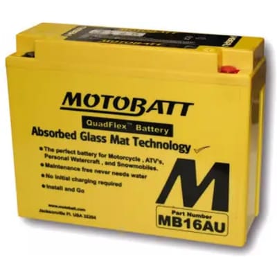 4-polige motorfiets accu Motobatt MBY16AU