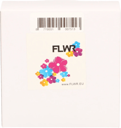 FLWR - Labelprinterrol / DK-11204 / Wit - Geschikt voor Brother