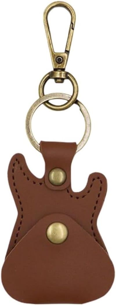 Draagbare Gitaar Plectrum Tas met Sleutelhanger, Opbergzak voor Plectrums en Organiser voor Muzikanten