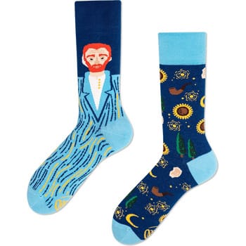 Many Mornings Sokken Van Gogh - Maat 39-42 - Heren - Halfhoge sokken