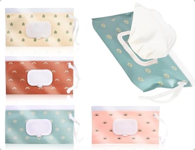 Herbruikbare babydoekjes tas (4 stuks) - perfect voor thuis, kantoor en onderweg, milieuvriendelijk en praktisch