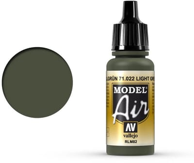 Vallejo Hobbyverf Acrylverf - 71022 Model Air Light Green RLM82 - Acryl Verf flesje - 17 ml