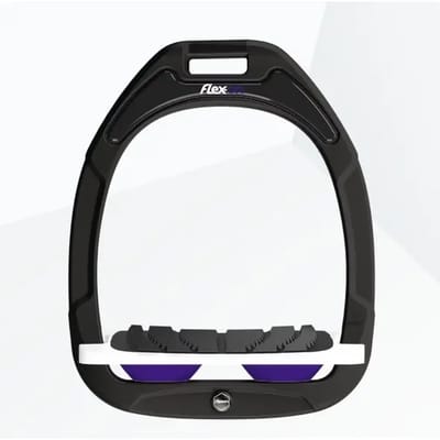 Ingelijnde Grip Zwart/Wit/Paarse Steigriem Flex-On Green Composite