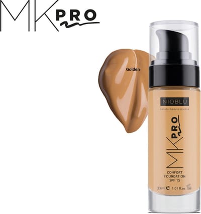 NIOBLU - MKPro - Confort - Foundation - SPF 15 - Golden