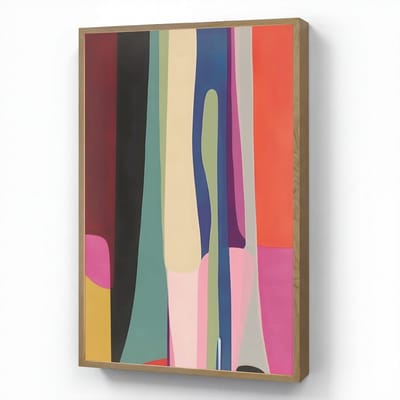 Wandlamp 60x90 cm - Oplaadbaar - Kleurbanen - Verticaal - Kleurrijk - Wandlampen binnen woonkamer - Slaapkamer lamp - Decoratieve nachtlamp - Vloerlamp draadloos