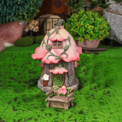 Miniatuur Huisje - Tuin Decoratie - Droomtuin Creëren - Waterproof Hars - 12x11x16cm - Niet gespecificeerd