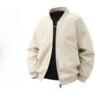 Nieuwe Lente en Herfst Amerikaanse Bomberjack Heren Dun Los Jasje Baseball Uniform Top Heren 2XL white