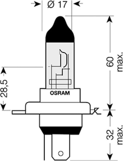 osram lamp voor moto guzzi 1100 v11 le mans serie 2001 tot 2006 av nieuw