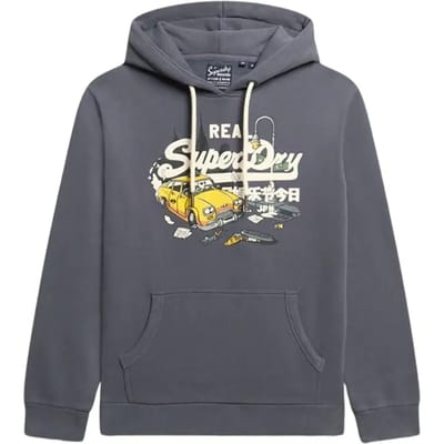 Superdry - Hoodie met New York Vintage Logo en print - Heren - Hoodies
