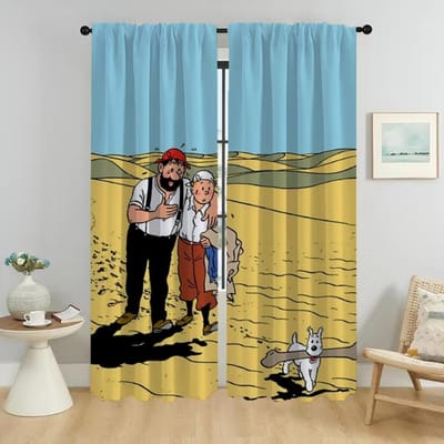 Tin-tines Anti-muggen Gordijnen voor Woonkamer Shades Verduisterend Gordijn Home Interieur Gordijnen 2 Stuks Scheidingswand Keuken Kind W50xH70cmx2pcs-CL