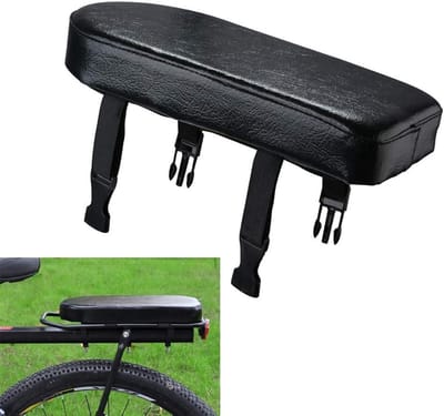 Achterzadel voor de fiets - Fietszadel - Elektrische fiets/fiets/elektrische scooter - Universeel - Zadel - Zwart