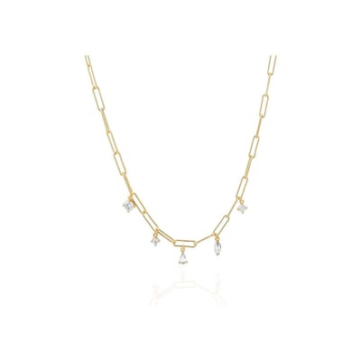 Sif Jakobs sieraden Dames Ketting 925 sterling zilver sterling zilver zirconia One Size Goud 32019253