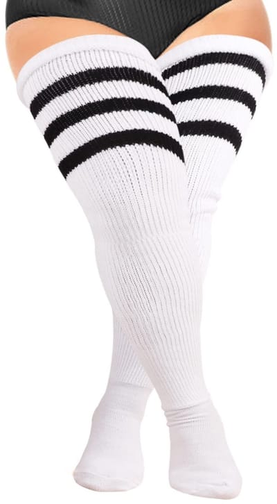 Dailygoods - Dij Hoge Sokken - Over de Knie - Extra Lang en Dik - Warmte en Comfort - Beenverwarmer - Perfect voor Dames - Ideaal voor Koude Dagen