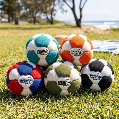 Ryoudavell - Voetbal Zandzak - 5 Stuks - Footbag - Hacky Sack - Kickballset - Voetbaltassen - Voetbalset - Jongleer- En Kickballuitrusting - Buitenrecreatie - Geschikt Voor Jongleren, Freestyle Sporten En Coördinatietraining in De Buitenlucht