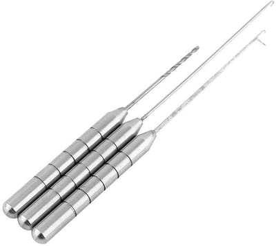 Dailygoods- Aasnaald Premiumkwaliteit - Aluminium Aasnaald - Visboor - Tackle Tool - Compact - Duurzaam Materiaal - Visgereedschap