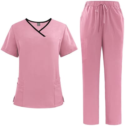 Dailygoods- Scrubs Vrouwen Sneldrogend - Medisch Uniform - Polyester Werkoutfit - 4 Pocket Top - Stretch Broek - Ademend Comfort - Medische Uniformen