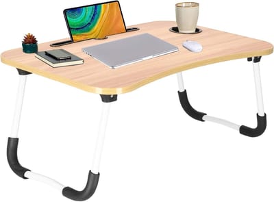 Laptoptafel | Bedtafel | Tablethouder | Laptopstandaard | 60 x 40 cm | Houtimitatie