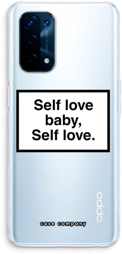 Case Company® - Hoesje geschikt voor Oppo A74 5G hoesje - Self love - Soft Cover Telefoonhoesje - Bescherming aan alle Kanten en Schermrand