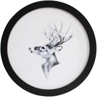 Dailygoods- Fotolijst Hout - Ronde Fotolijst 18 cm - Wanddecoratie Woonkamer - Fotolijst 6 Inch - Fotolijst 15,2 cm Binnenframe - Bescherming tegen Stof en Vocht